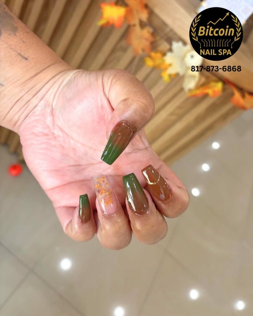 Home bitcoin nail spa grapevine tx fall green brown nails 2026 3