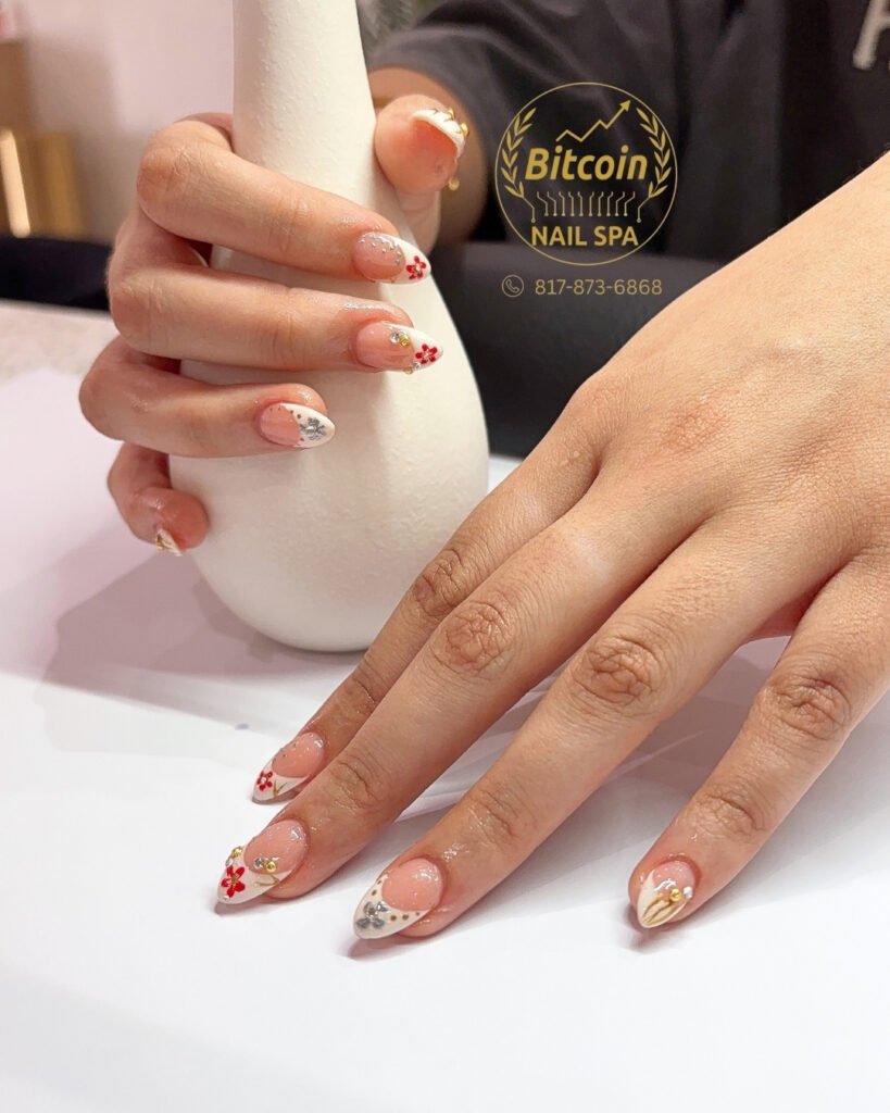 Home nude pink bling rhinestone nails bitcoin nail spa grapevine tx 3